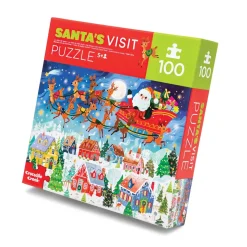 Crocodile Creek Puzzels Puzzle Santa's Visit 100 Teile