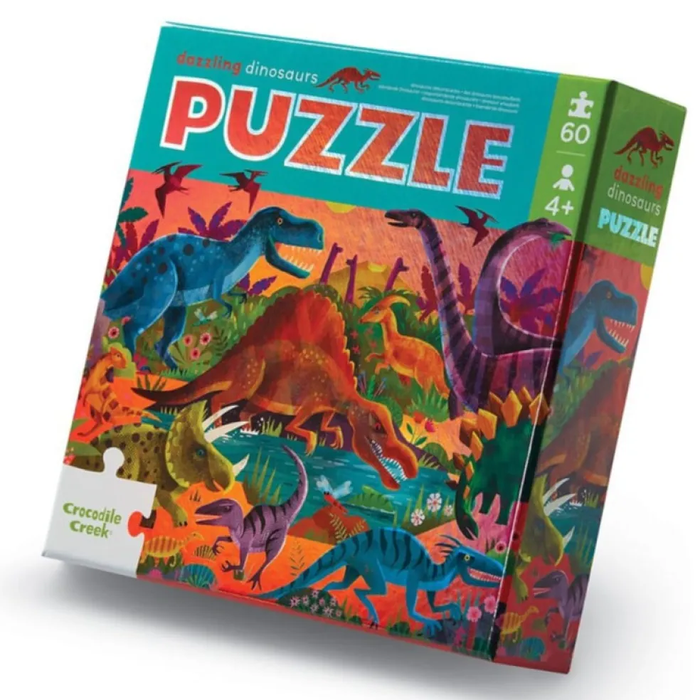 Crocodile Creek Puzzels Puzzle Dazzling Dinos 60 tlg. 4 Jahre+