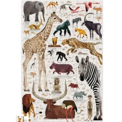 Crocodile Creek Puzzels Puzzle Zinndose Afrikanische Tiere 150 Teile 6 Jahre+