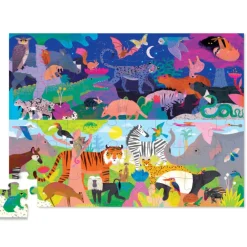 Crocodile Creek Puzzels Puzzle Tag & Nacht 48 Teile 4 Jahre+