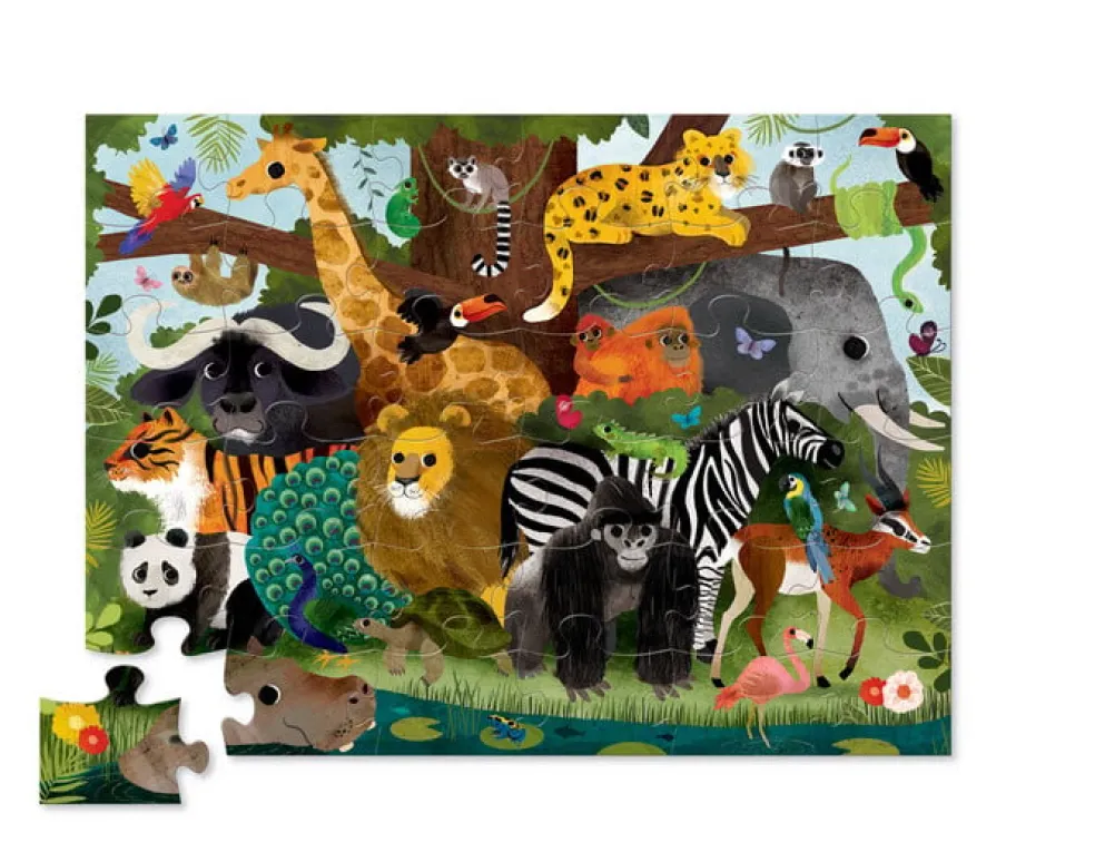 Crocodile Creek Puzzels Puzzle Jungle Friends 36 Teile 3 Jahre+