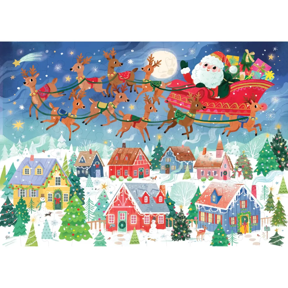 Crocodile Creek Puzzels Puzzle Santa's Visit 100 Teile