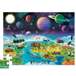 Crocodile Creek Puzzels Puzzle Above Below Earth & Space 4 Jahre+