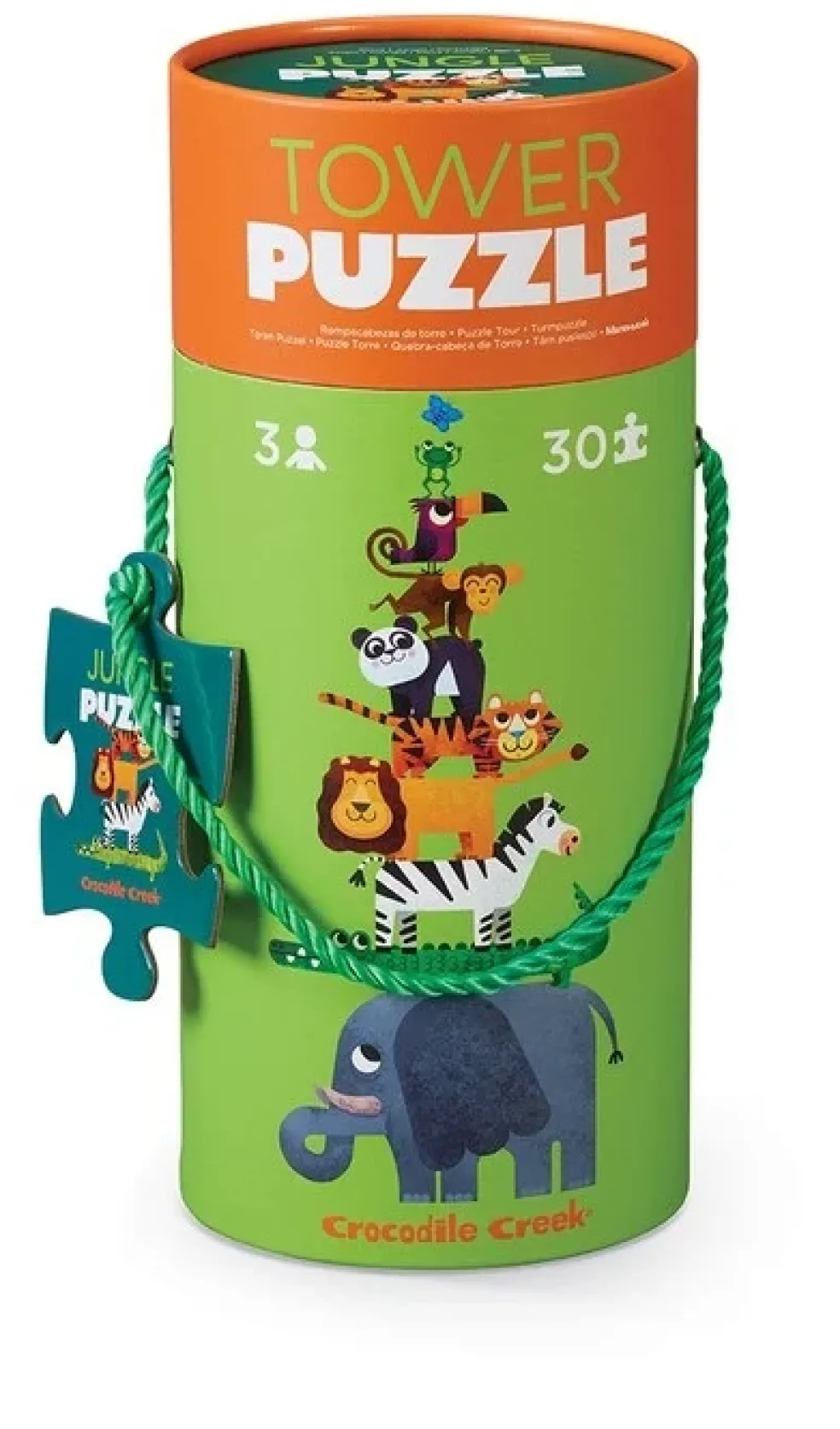 Crocodile Creek Puzzels Puzzle Turm Dschungel 30 St. 3 Jahre+