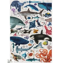 Crocodile Creek Puzzels Puzzle Zinndose Ozean Tiere 150 Teile 6 Jahre+