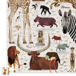 Crocodile Creek Puzzels Puzzle Zinndose Afrikanische Tiere 150 Teile 6 Jahre+