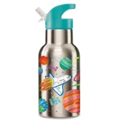 Crocodile Creek Puzzels Thermosflasche Space Edelstahl Hellblau