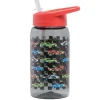 Crocodile Creek Puzzels Trinkflasche mit Strohhalm Rennwagen