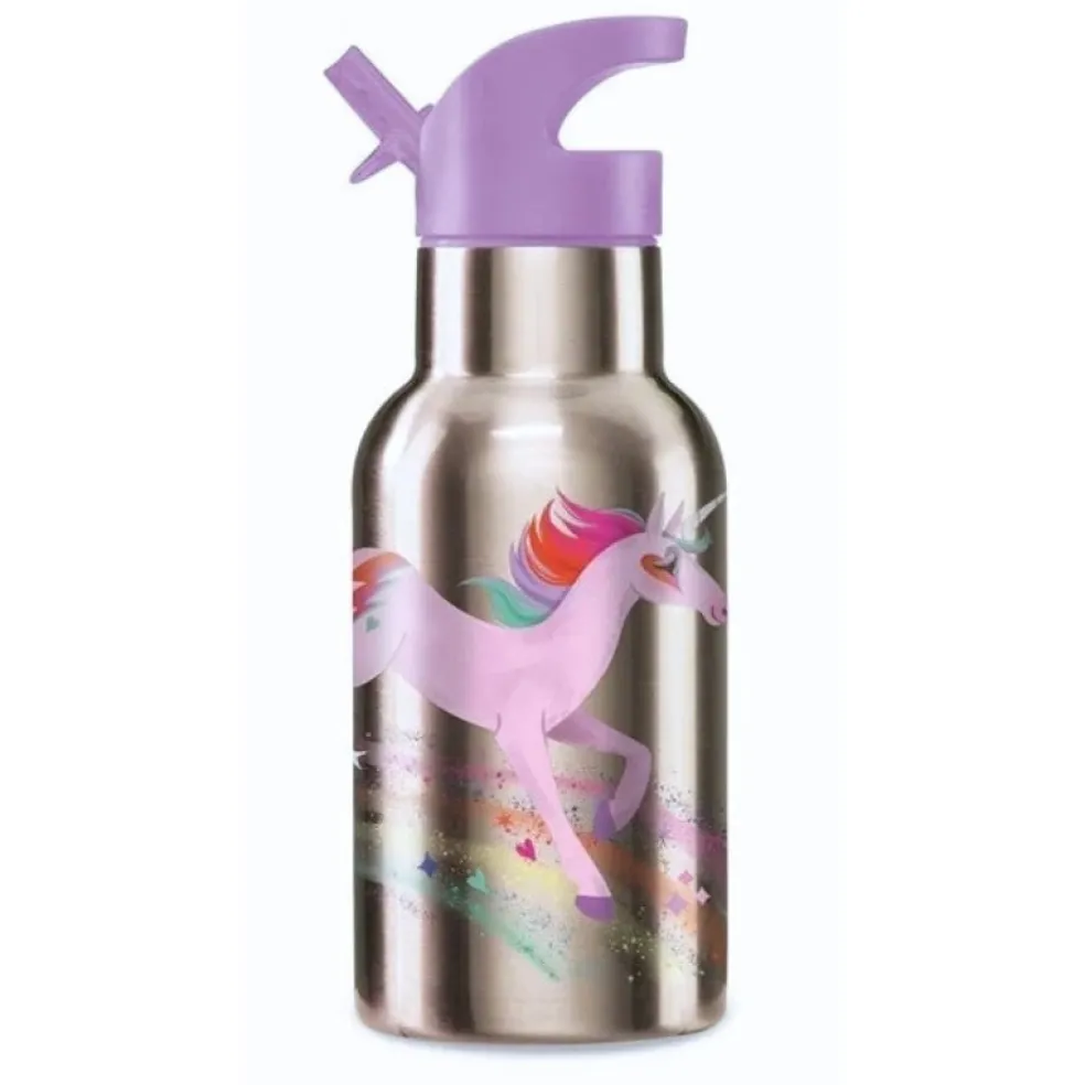 Crocodile Creek Puzzels Thermosflasche Einhorn Edelstahl Flieder