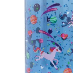 Crocodile Creek Puzzels Trinkflasche mit Strohhalm Einhorn Lila