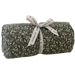 Garbo & Friends Baby Decke Floral Moss Grün 90 x 120 cm