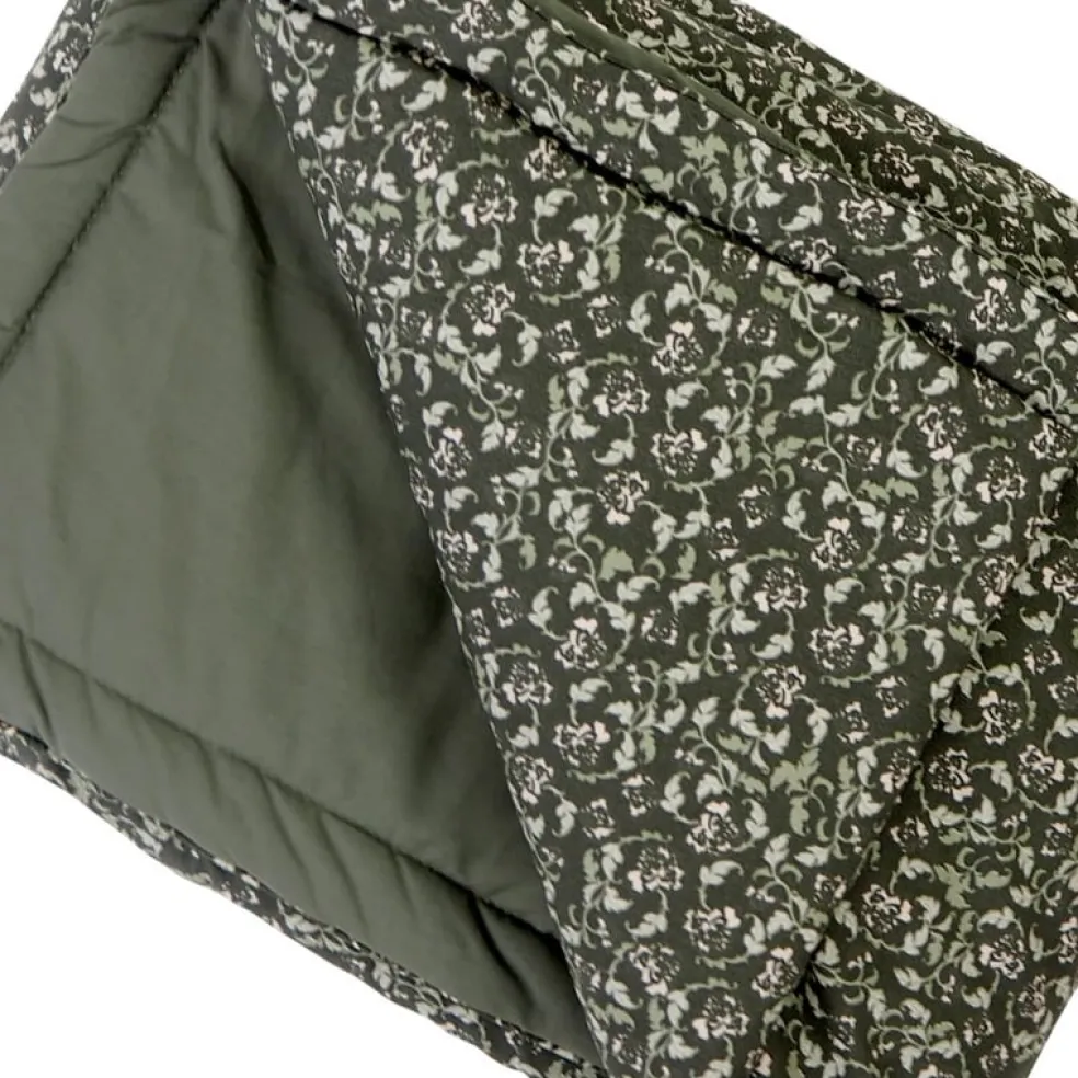 Garbo & Friends Baby Decke Floral Moss Grün 90 x 120 cm