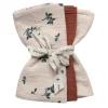 Garbo & Friends Baby Spucktücher Blueberry Beige 3er Pack