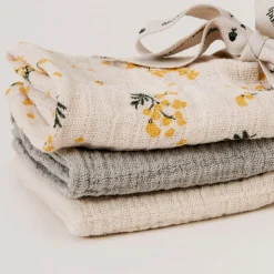 Garbo & Friends Baby Spucktücher Mimosa 3er Pack