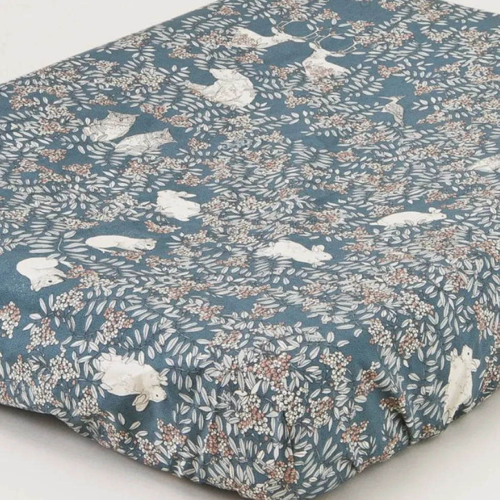 Garbo & Friends Baby Wickelauflagenbezug Fauna Blau