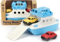 Green Toys Fähre mit Auto blau