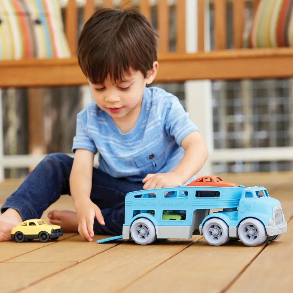 Green Toys Lastwagen & 3 Autos