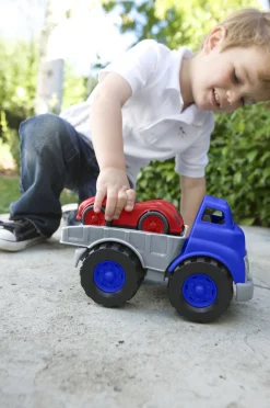 Green Toys Lkw mit Rennwagen Blau