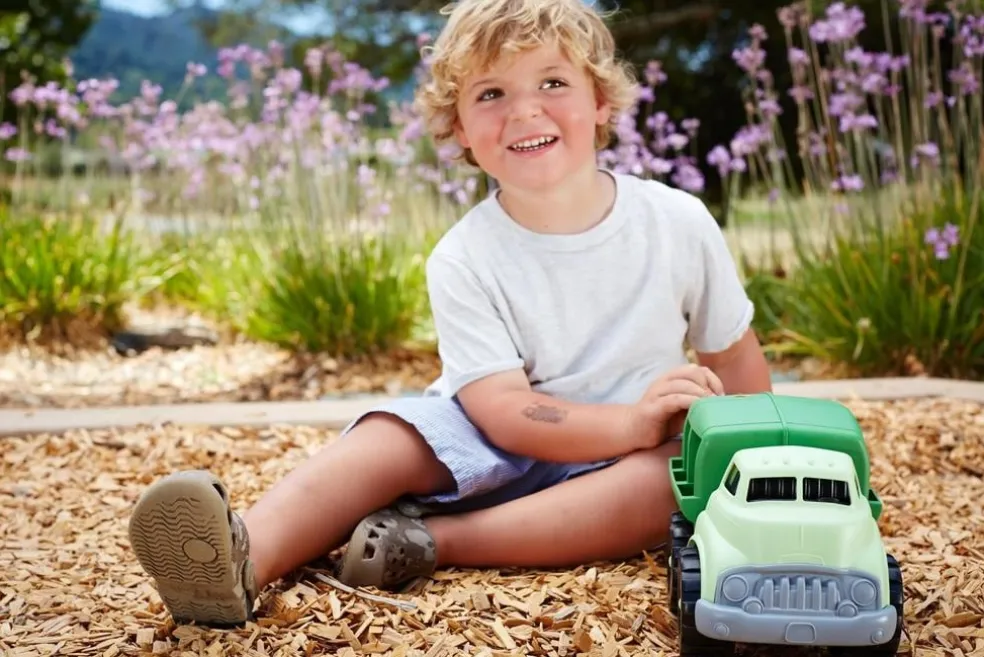 Green Toys Mullwagen Grün