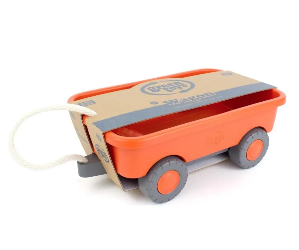 Green Toys Nachzieh-Wagen Orange