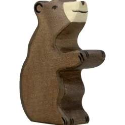 Holztiger Braunbär Sitzend 80186 5,7 cm