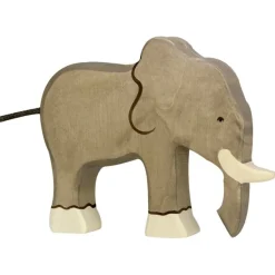 Holztiger Elefant Holz 80147 19 cm