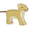 Holztiger Löwenjunges Holz Stehend 80141 6 cm