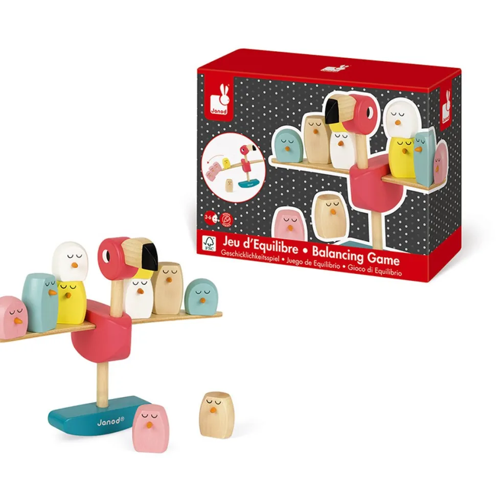 Janod Balance Spiel Flamingo aus Holz