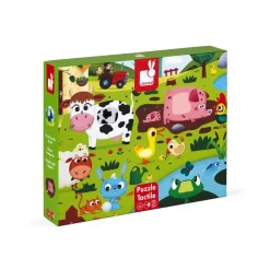 Janod Haptik Puzzle Bauernhof 20 st.
