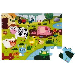 Janod Haptik Puzzle Bauernhof 20 st.