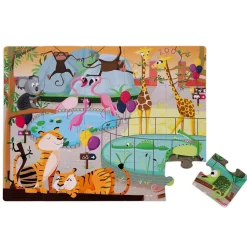 Janod Haptik Puzzle Im Zoo 20 st.