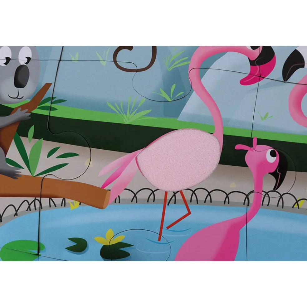 Janod Haptik Puzzle Im Zoo 20 st.
