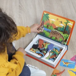 Janod Magnetbuch Dinosaurier 40 Teilen