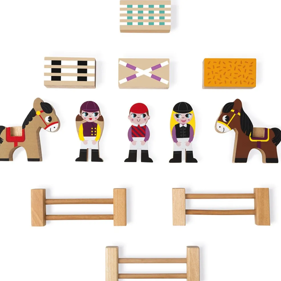 Janod Pony Club Mini Story Holz 12 Teile