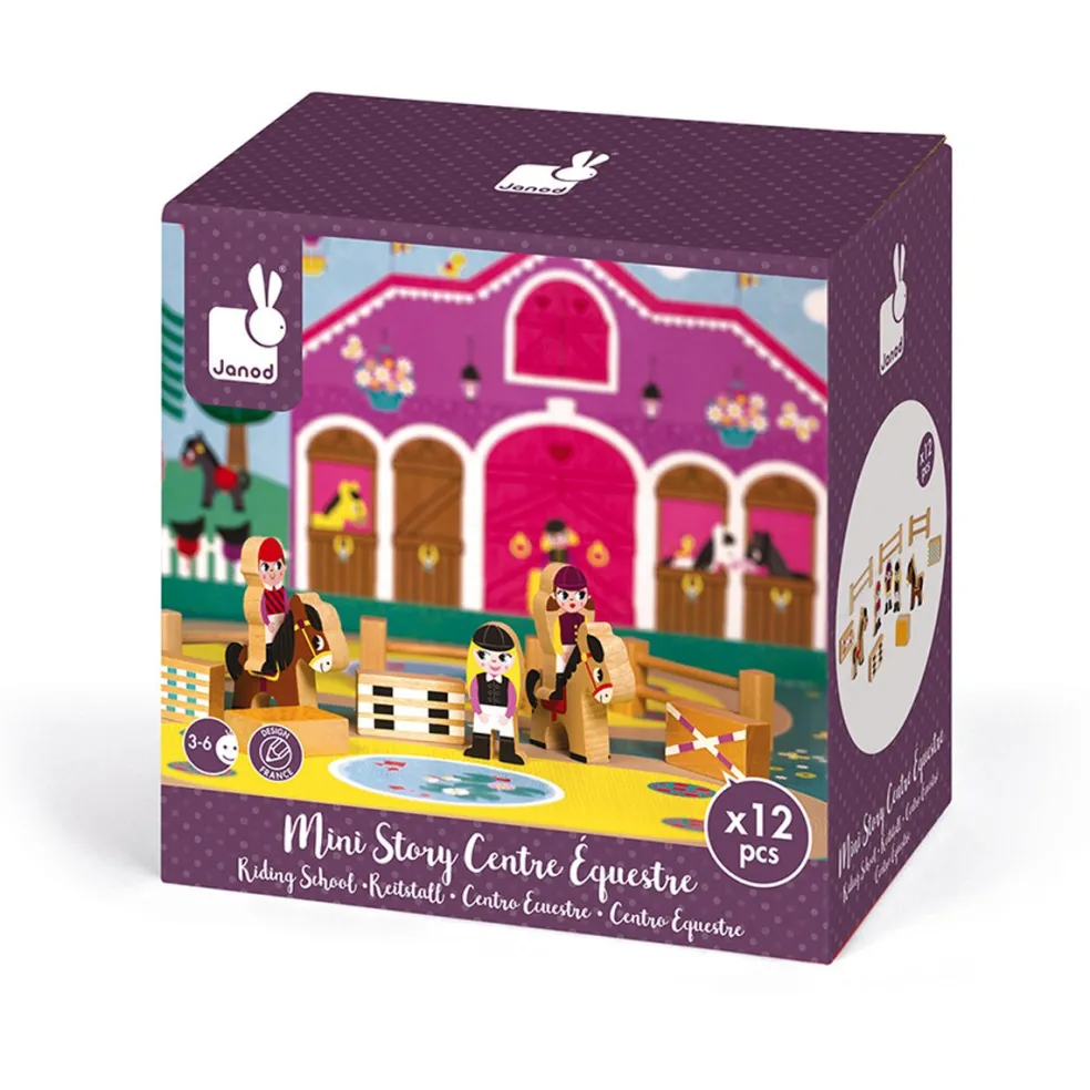 Janod Pony Club Mini Story Holz 12 Teile