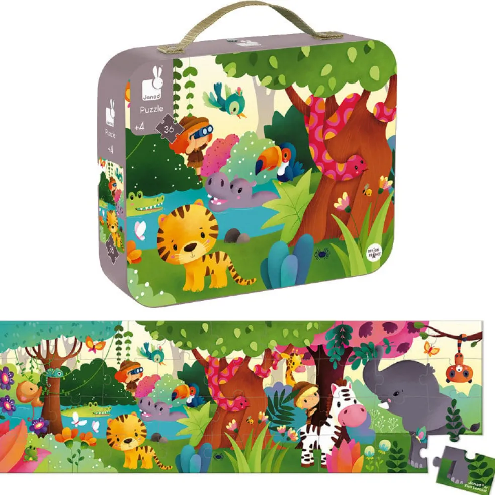 Janod Puzzle Dschungel Panorama 36 Stk. 4 Jahre+