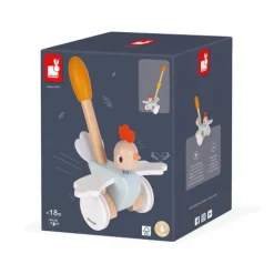Janod Schiebetier Hühnchen aus Holz