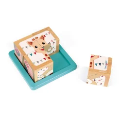 Janod Sophie La Girafe Würfelpuzzle