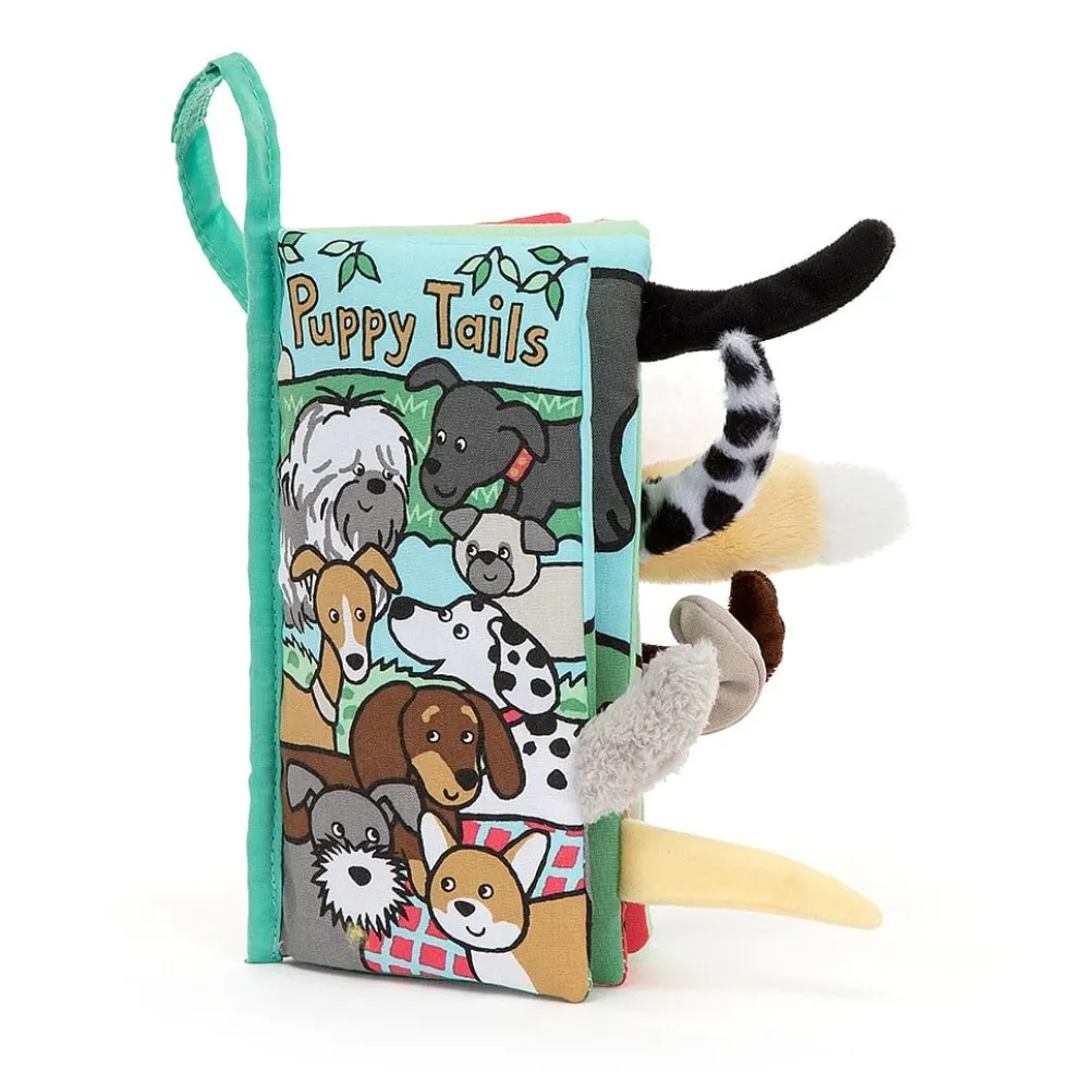 Jellycat Babybuch Welpe Schwanzen Stoff
