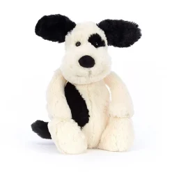 Jellycat Bashful Kuscheltier Hund Schwarz-Weiß Medium 31 cm