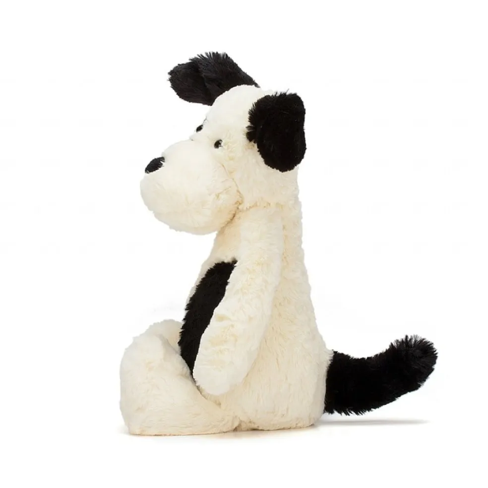 Jellycat Bashful Kuscheltier Hund Schwarz-Weiß Medium 31 cm