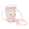 Jellycat Coffee To Go Tasche Rosa Amuseable