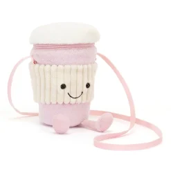 Jellycat Coffee To Go Tasche Rosa Amuseable