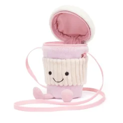 Jellycat Coffee To Go Tasche Rosa Amuseable