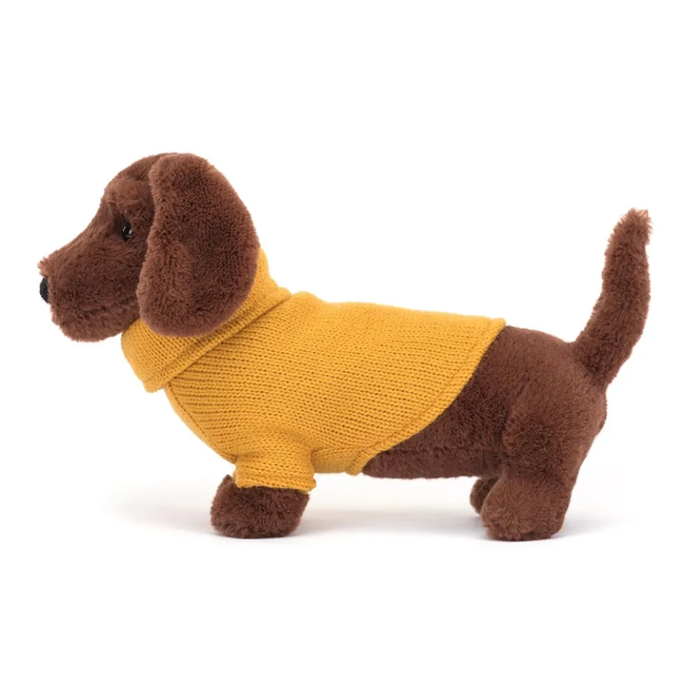 Jellycat Dachshund Stofftier Trikot Gelb 16 cm