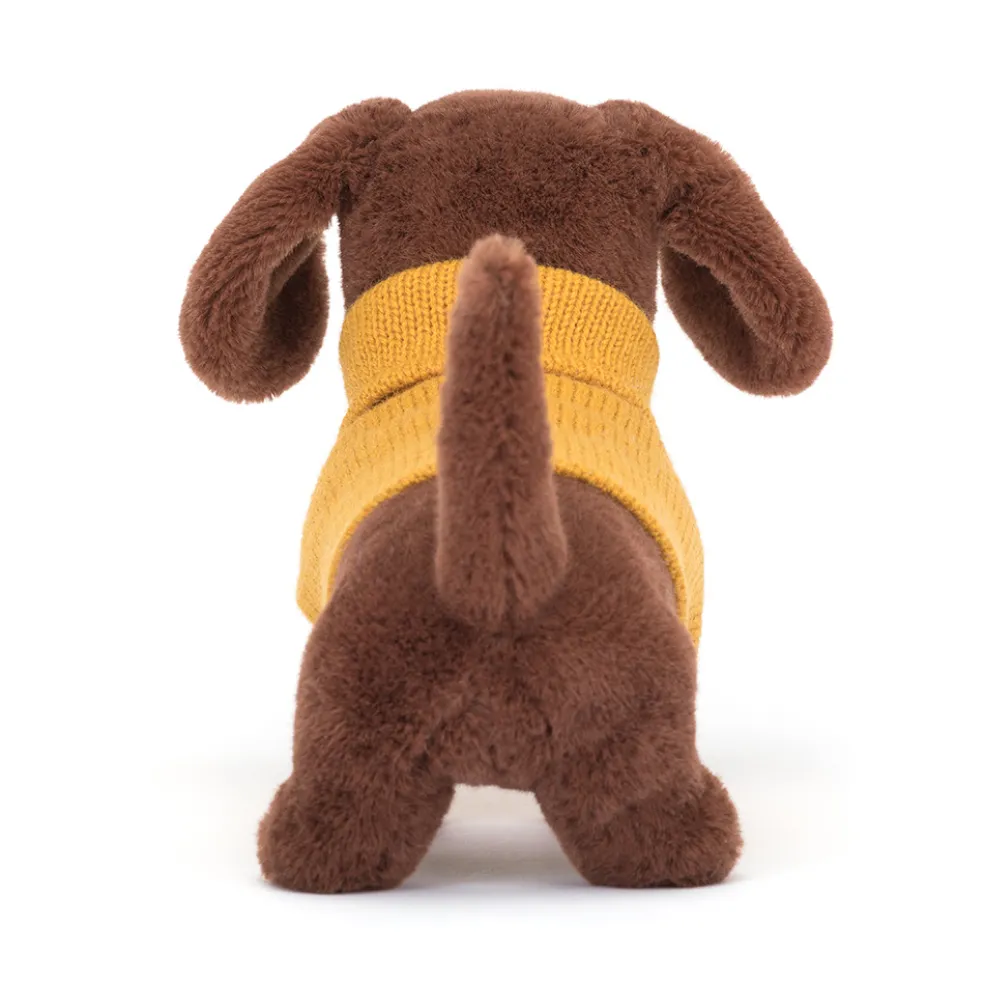 Jellycat Dachshund Stofftier Trikot Gelb 16 cm