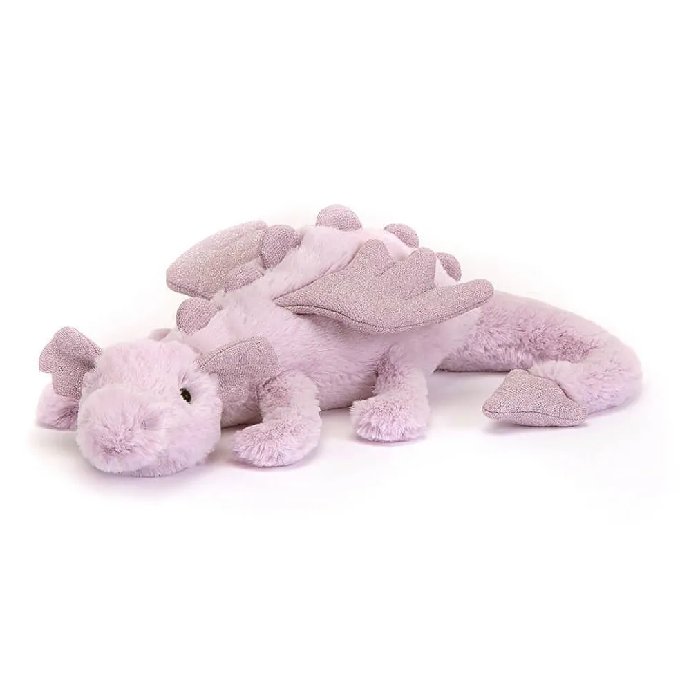 Jellycat Drache Plüschfigur Flieder Little 26 cm