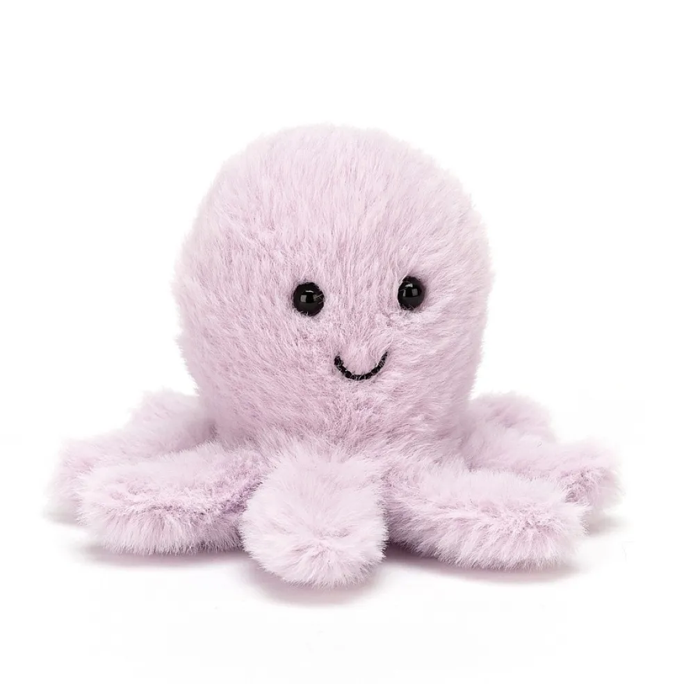 Jellycat Fluffy Oktopus Kuscheltier Violett 7 cm