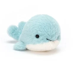 Jellycat Fluffy Wal Kuscheltier Blau 10 cm