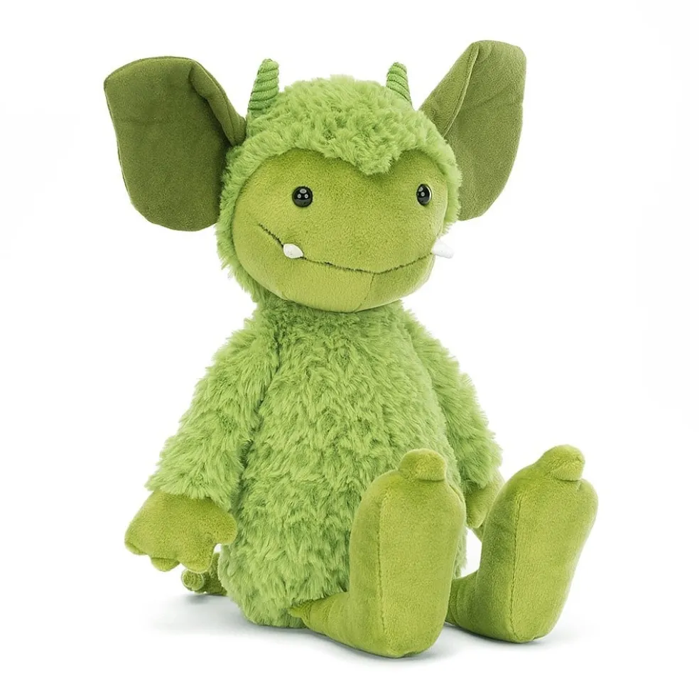 Jellycat Grizzo Gremlin Plüschfigur Grün 27 cm